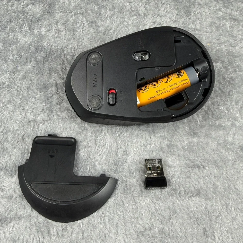 Logitech MK345 Wireless Keyboard Mouse Combo Black 920-006481 K345 M345 w/Dongle